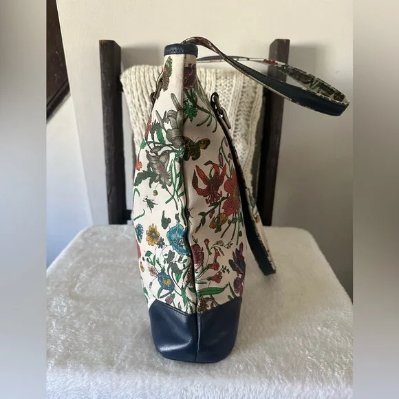 Vintage Gucci Floral Tote - Picture 9 of 14